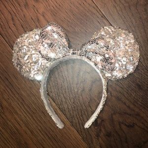 Silver Mickey/Minnie Ears Headband Disney